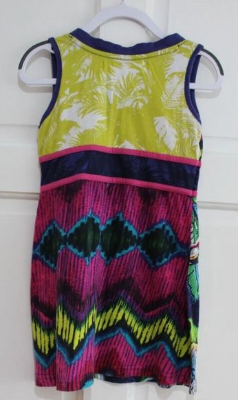 desigual Girls Top  size 5 to 6 sleeveless modern design - Picture 4 of 5